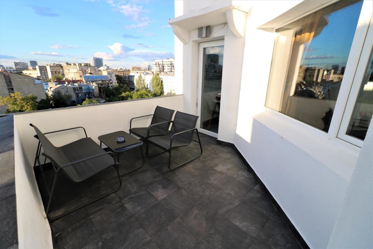 Athenee Palace Apartment - Panoramic View Terrace & Balcony - Free Minibar Bucureşti Eksteriør bilde